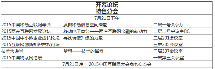 2015年中國互聯(lián)網(wǎng)大會:未來5至10年 移動互聯(lián)將引領(lǐng)互聯(lián)網(wǎng)+