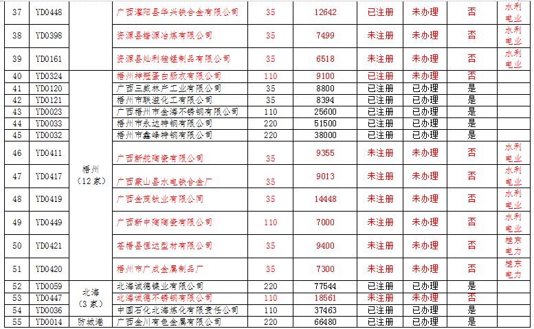 廣西電力市場(chǎng)交易主體名單