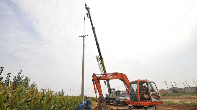 線路改造 為道路建設(shè)“讓路”