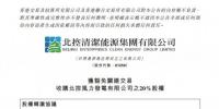 北控清潔能源擬收購(gòu)北控風(fēng)力發(fā)電20%的股權(quán)