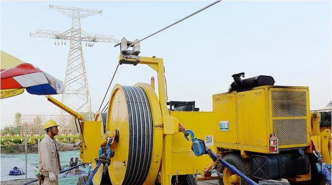 錫盟—泰州特高壓工程蘇2標(biāo)段建湖境內(nèi)進入放線階