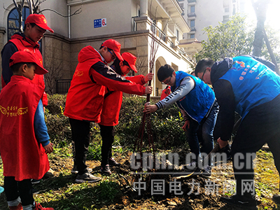 浙能濱海熱電：植樹(shù)進(jìn)社區(qū)