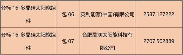 國網(wǎng)2018綜合能源服務項目招標光伏組件、逆變器中標名單