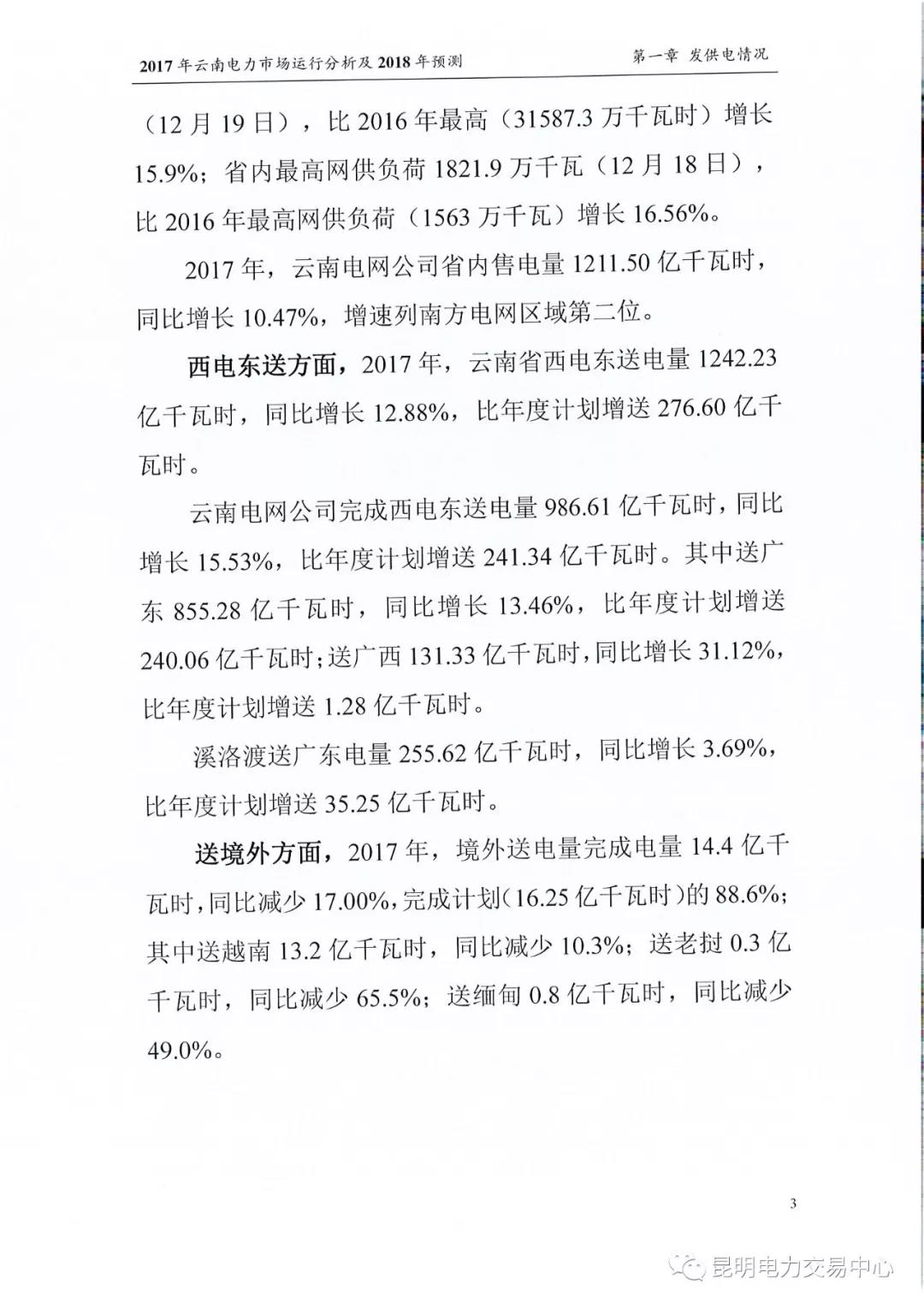 2017年云南電力市場運(yùn)行分析及2018年預(yù)測(cè)報(bào)告