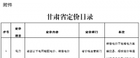 甘肅省定價(jià)目錄發(fā)布：涉及省級(jí)以下電網(wǎng)輸配電價(jià)、銷售電價(jià)
