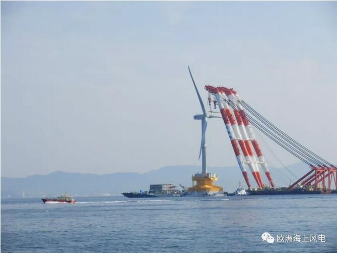日本漂浮式海上風(fēng)機(jī)專用安裝船正式下水