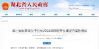 274.14萬千瓦！湖北省2018年風電<font color=