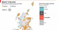 英國風(fēng)電地圖：近7000臺(tái)風(fēng)機(jī)、總裝機(jī)容量14<font color=