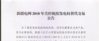 新疆電網(wǎng)2018年關(guān)停機(jī)組發(fā)電權(quán)替代交易于8月15日展開(kāi)