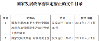 發(fā)改委廢止《關于規(guī)范跨省發(fā)電、供電計劃和省級發(fā)電、供電計劃備案核準報送審批工作》等8個文件