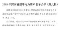 971家！河南公示2018年新增<font color=