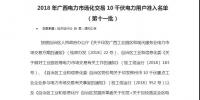 轉(zhuǎn)發(fā)自治區(qū)工信委《2018年廣西電力市場化交易10千伏電力用戶準(zhǔn)入名單（第十一批）》的通知